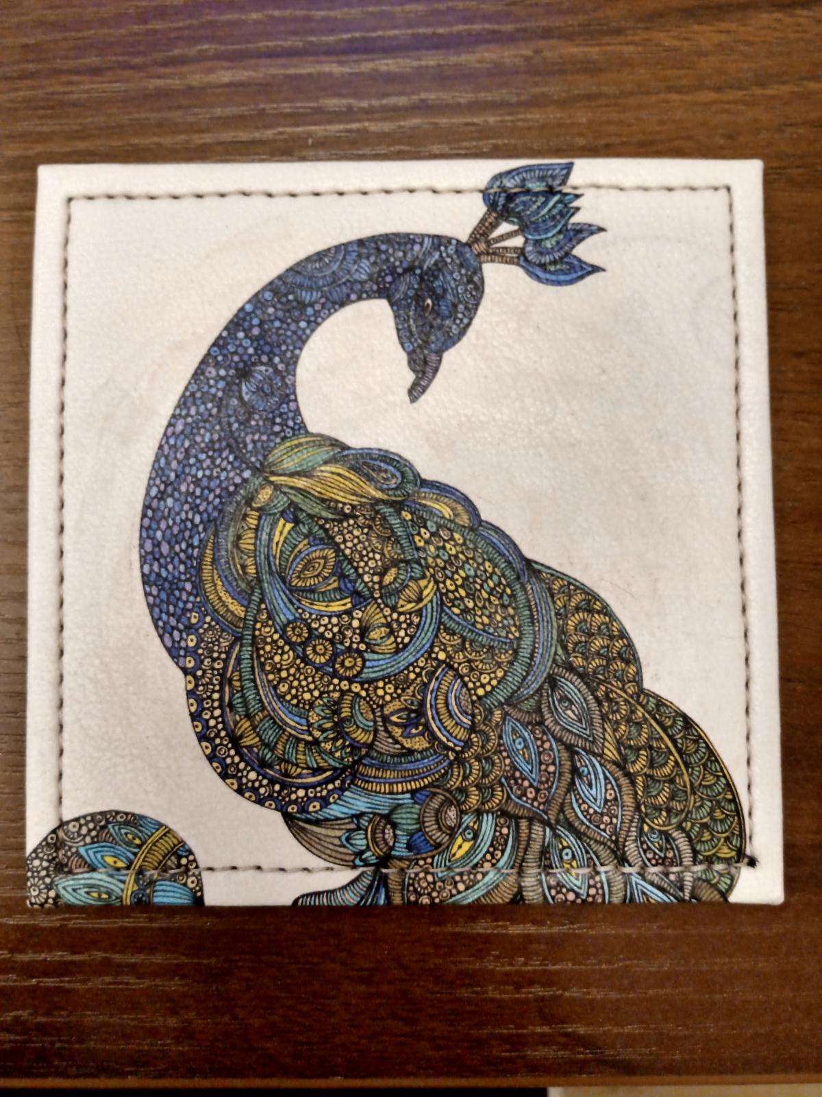 Peacock coaster