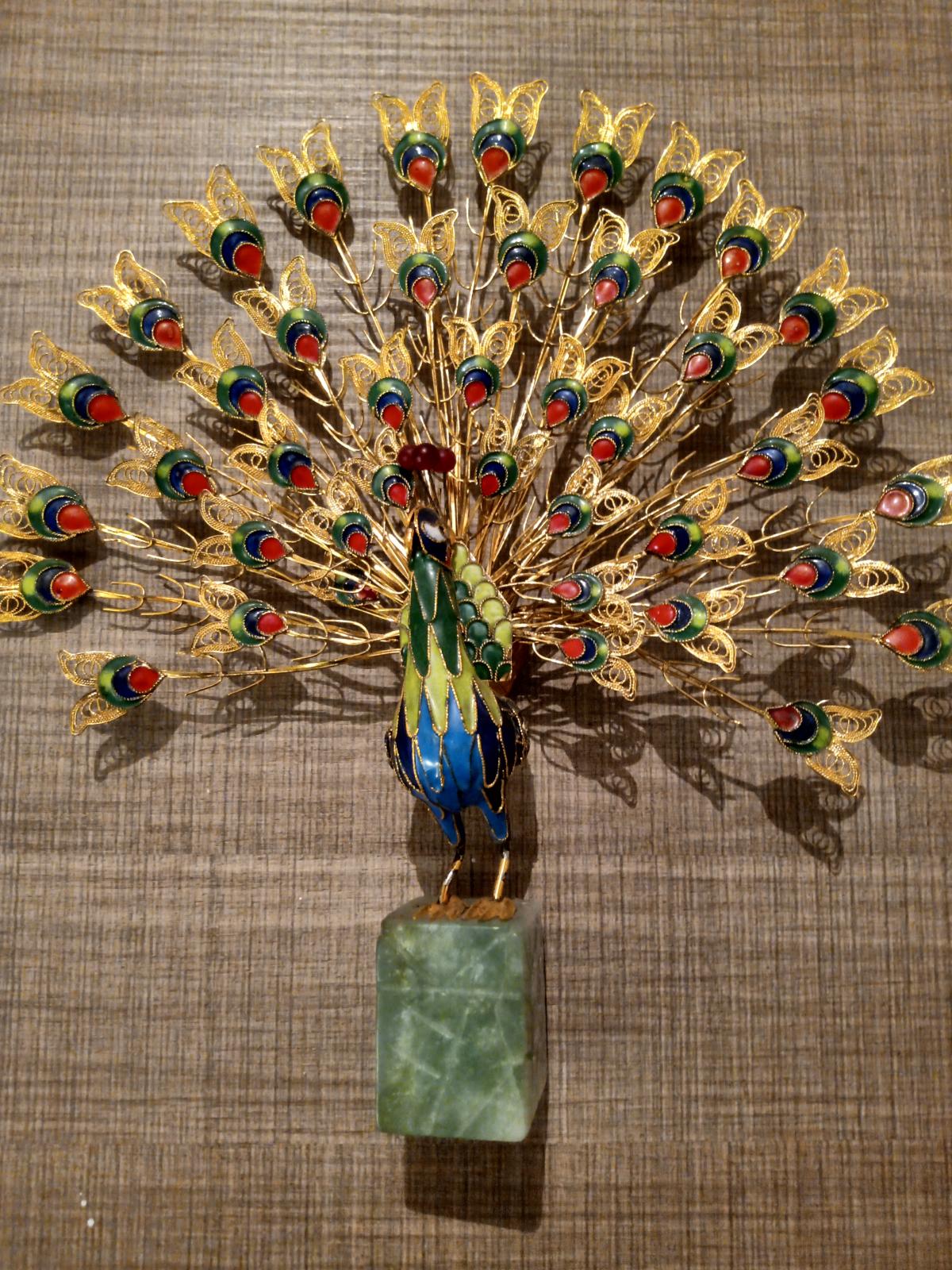 Peacock for decoration.