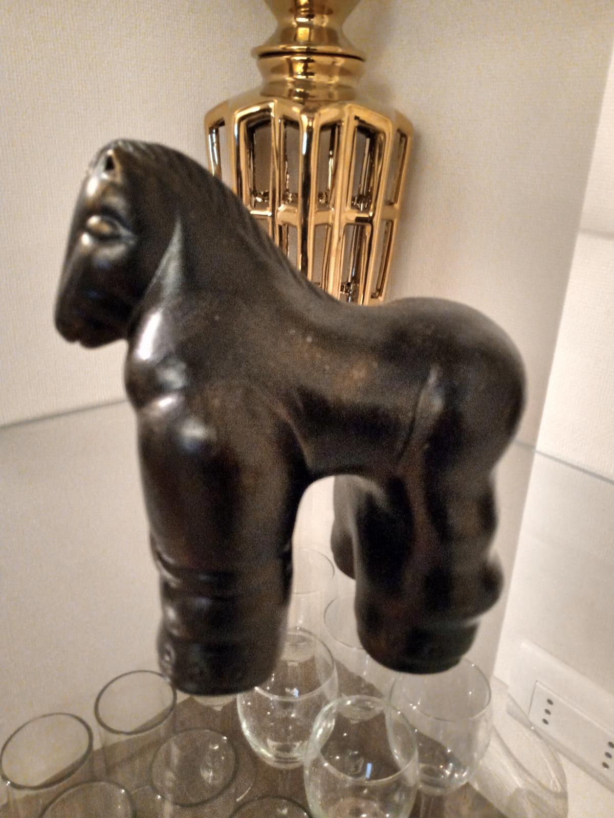 Ceramic Botero horse