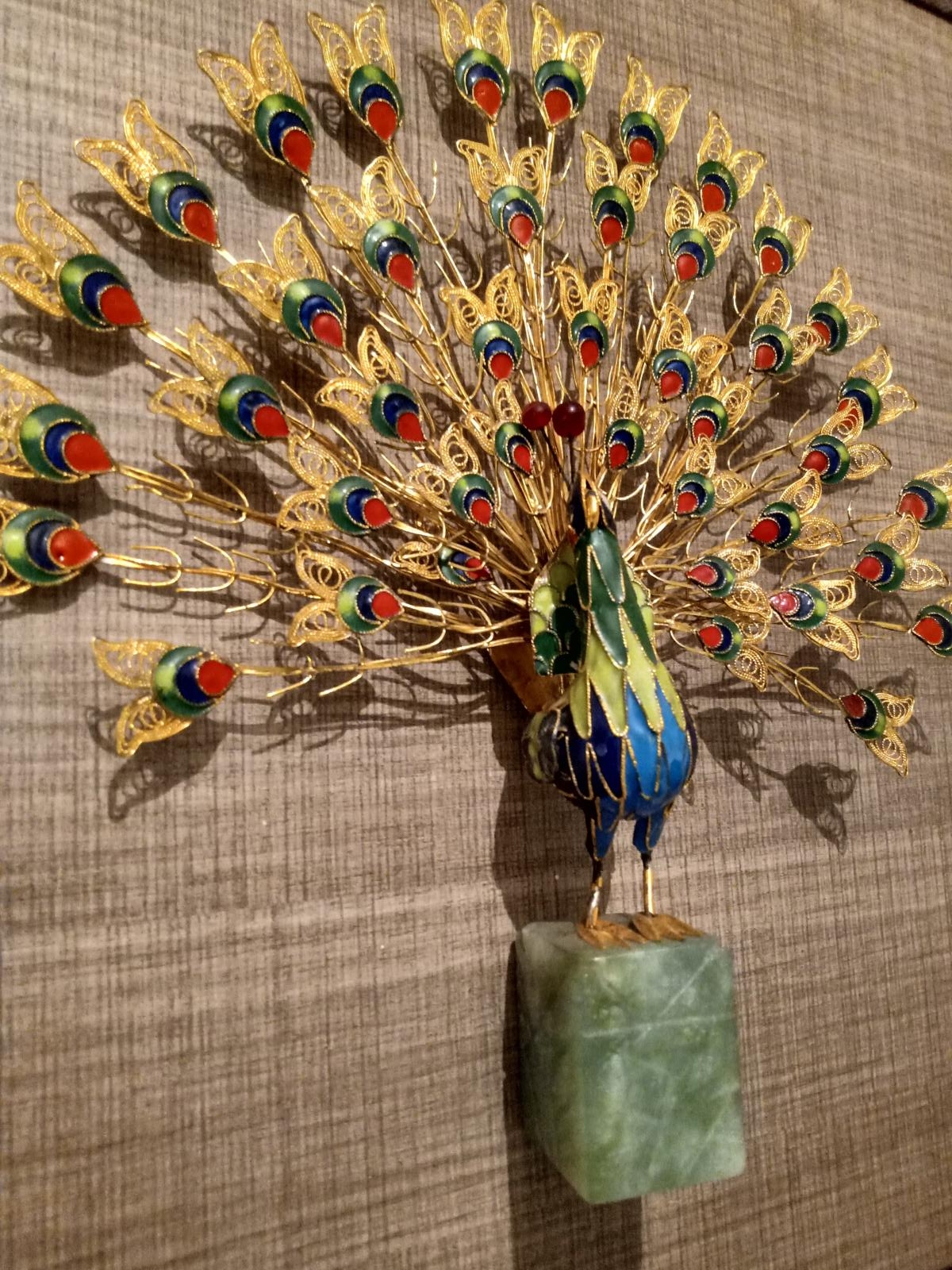 Peacock for decoration.