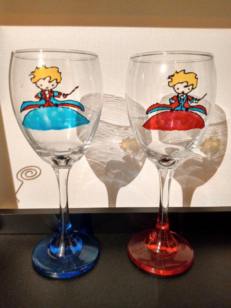 The Little Prince wine glasses