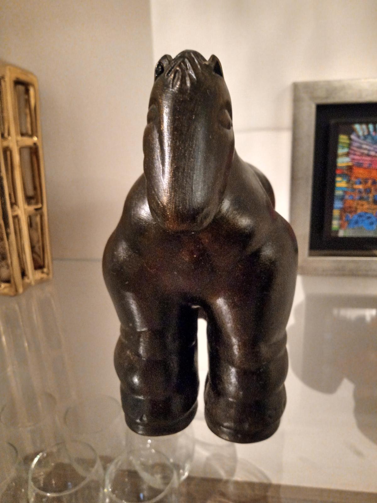 Ceramic Botero horse