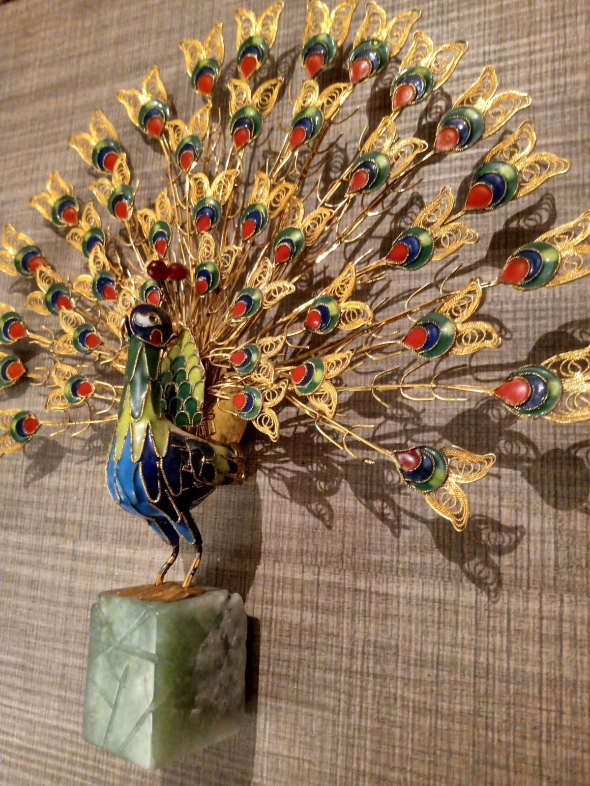 Peacock for decoration.