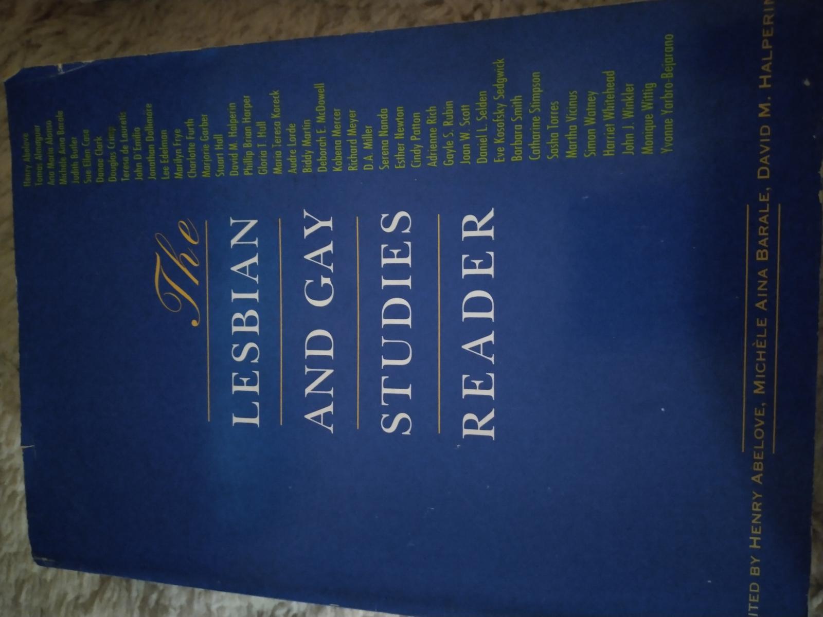 The lesbian and gay studies reader