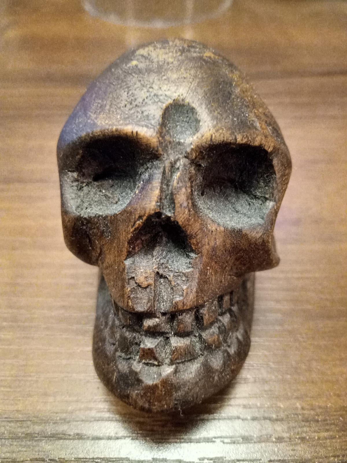Wooden skull