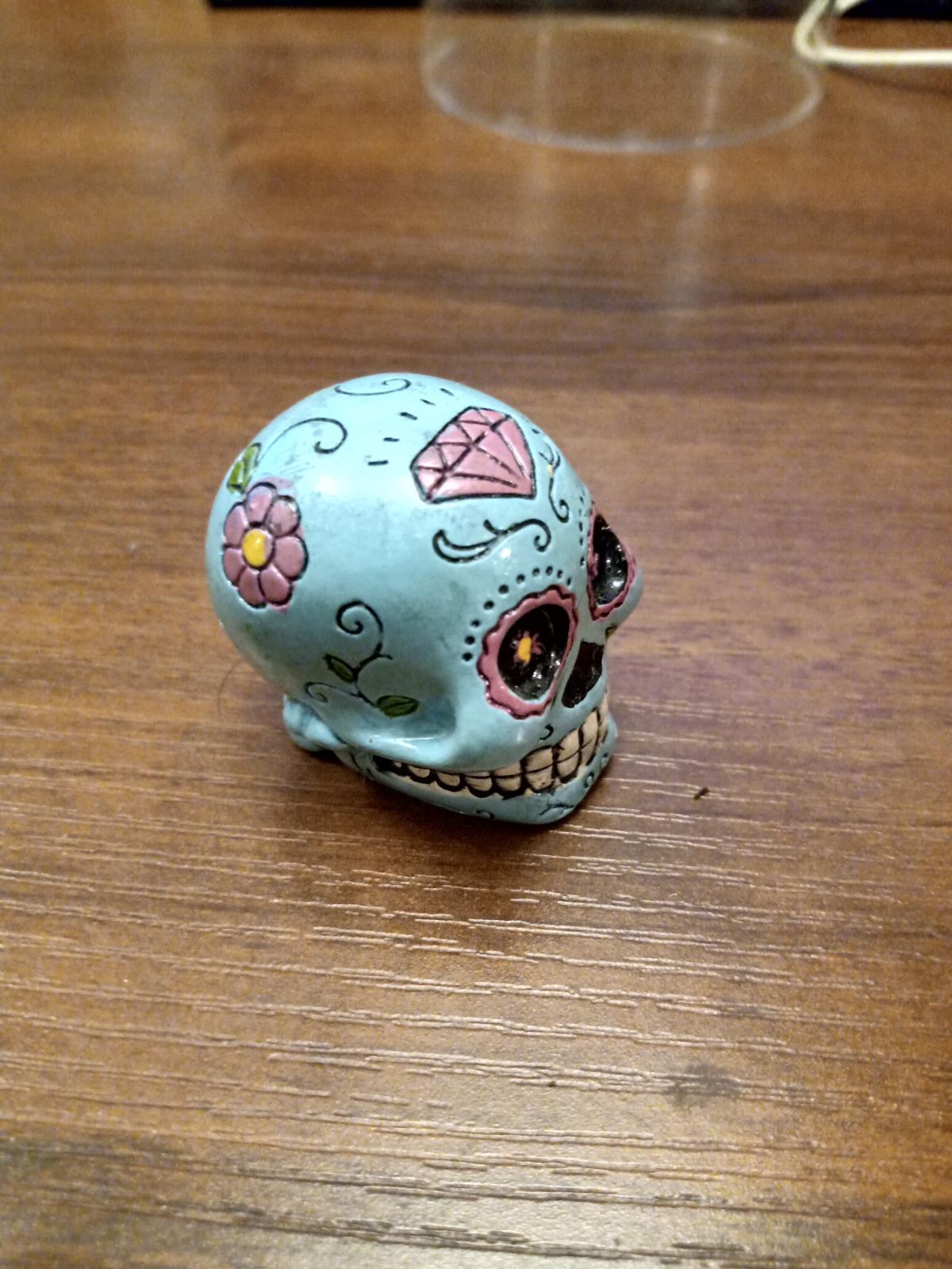 Blue skull